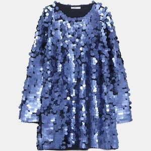 Zara knit sequin dress
